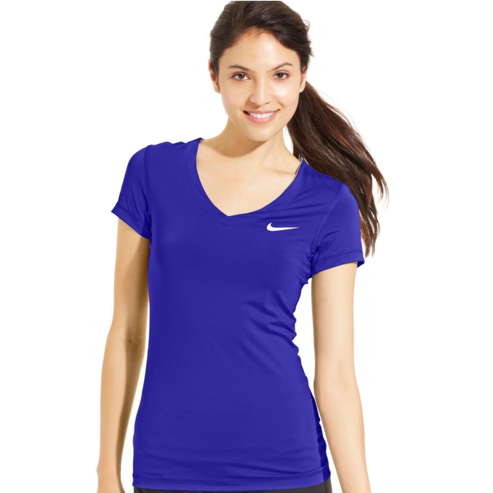 Dark purple Nike pro tee